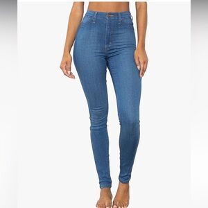 Vibrant High Waisted Jeans in light wash